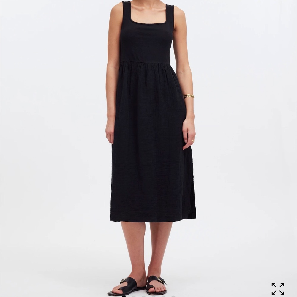 Madewell Black Knit Tank Dress